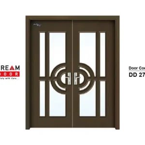 2d double door with glass