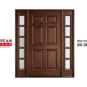 Double Side Panel Door with Glass dd 281