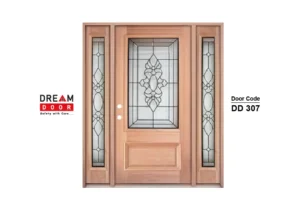 double-door duplex entrance