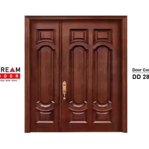 double wooden main door