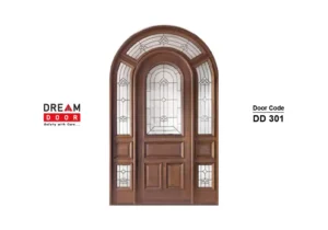 latest wooden jali double door