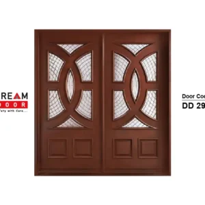 new model wooden double door