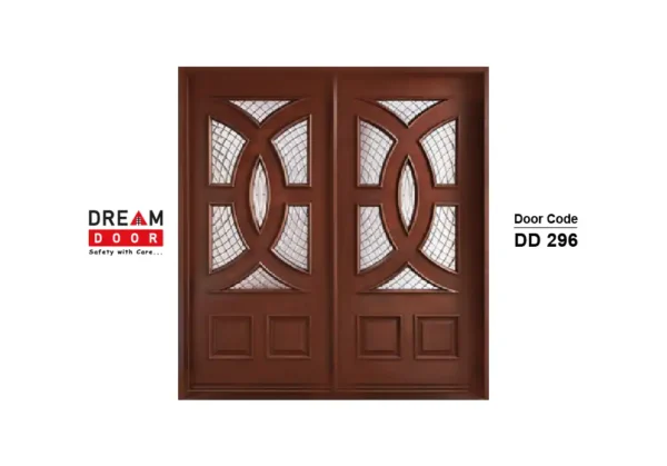 new model wooden double door