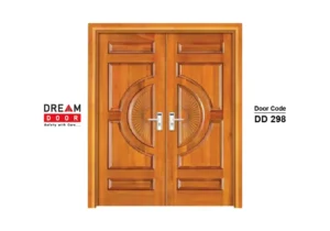 simple wooden front double door dd 298