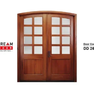 strong double front door with glass dd 263