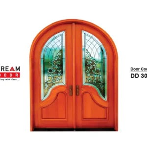 traditional wooden double door