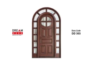 wooden double door for house