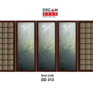 wooden folding double door