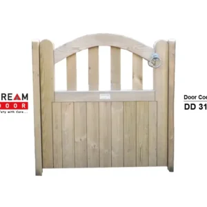 wooden gate double door