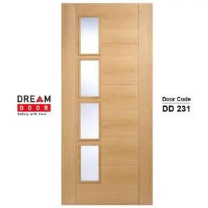 Rectangular Glass Door