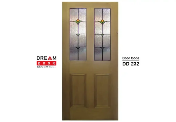 Stained glass door