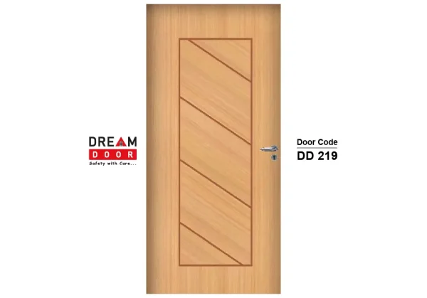 Diagonal Groove Flush Door