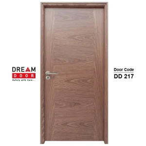 Geometric Wood Grain Flush Door