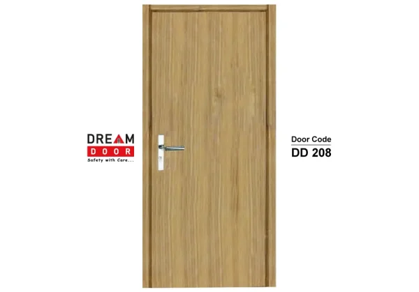 Light Wood Grain Flush Door