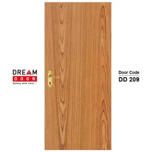 Teak Finish Flush Door