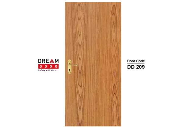 Teak Finish Flush Door